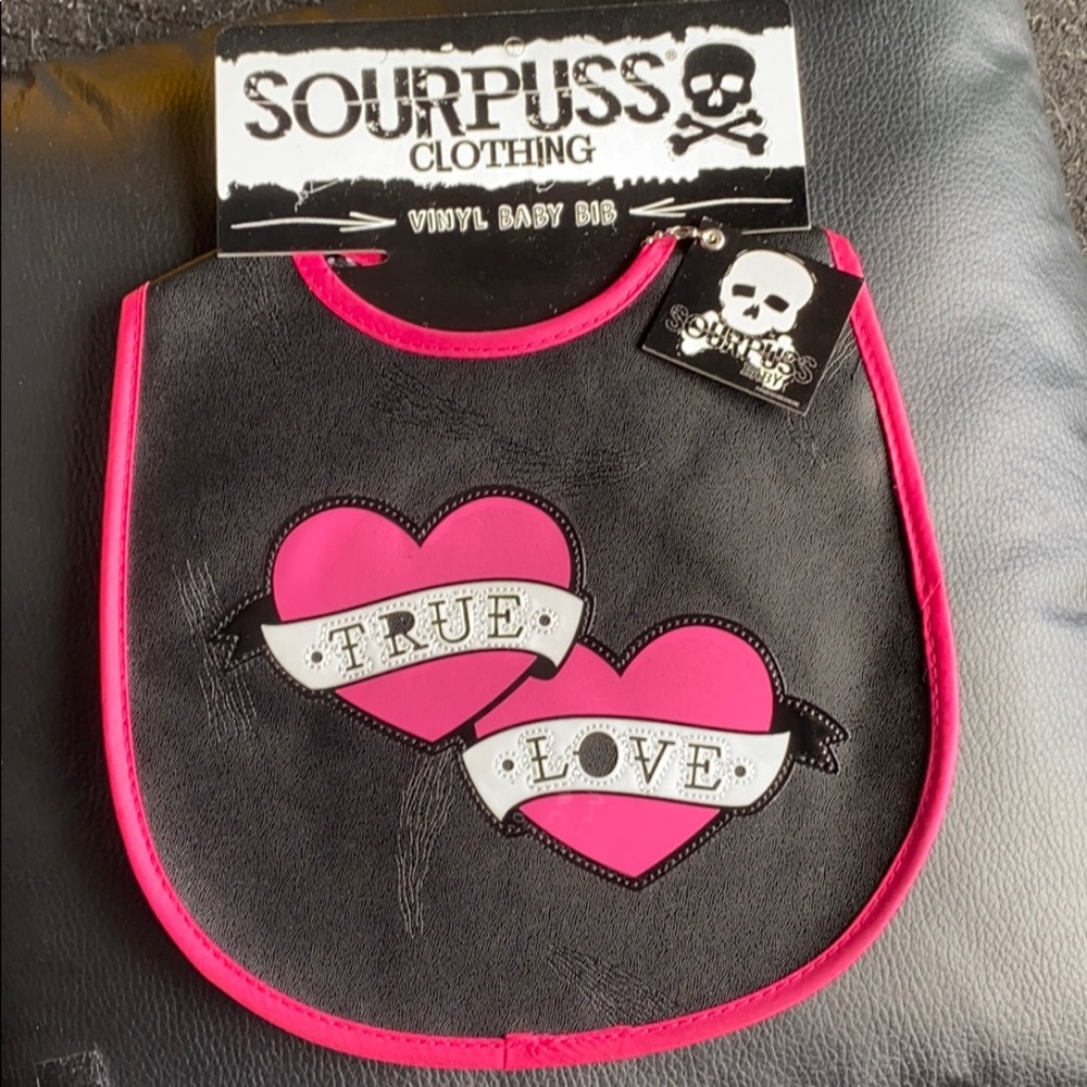 COPY - Sourpuss clothing true love girls baby bib
